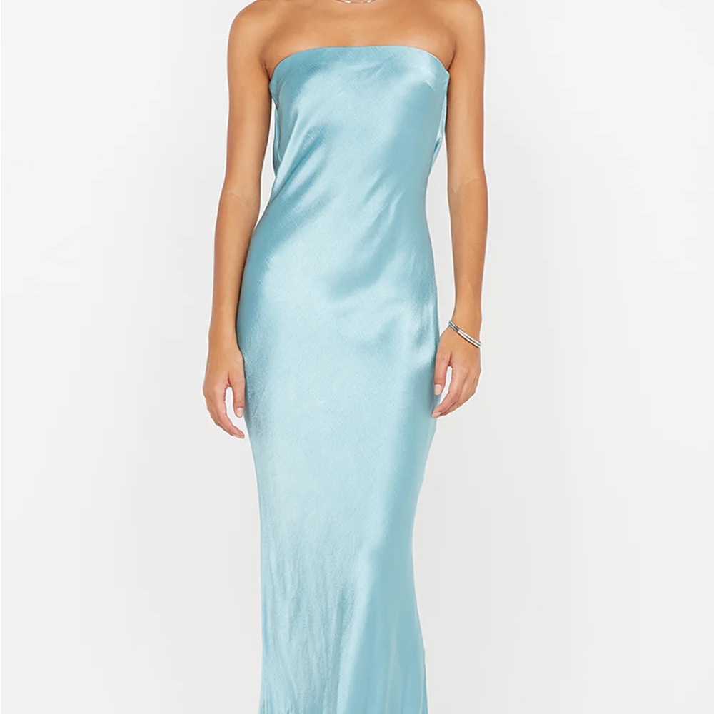 BEC & BRIDGE MOON DANCE DRESS IN SEASPRAY BLUE